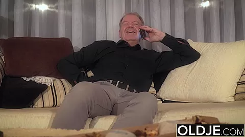 Old Young Porn Natural teen 18+ Takes Grandpa cock pussy