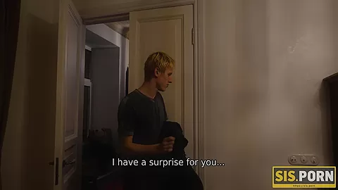 SIS.PORN. Blindfolded brunette couldnt refuse sex with the stepbrother