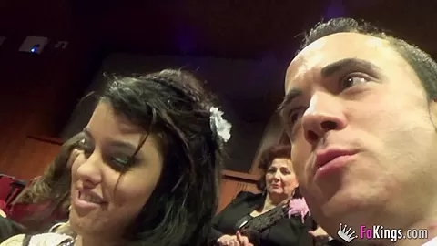 Getting into Goya awards to fuck in bathroom!