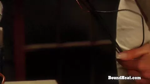 Bound Lesbian Slave Screams From Electric Shock Therapy
