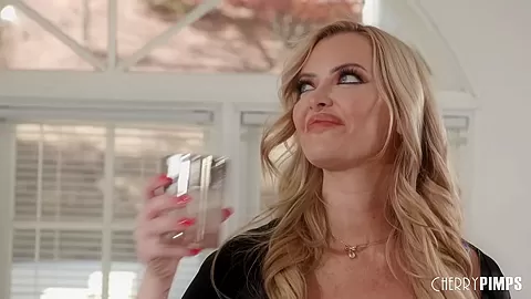 Busty Blonde MILF Deepthroats Her Milkman And Cucks Her Husband By Taking His Big Cock