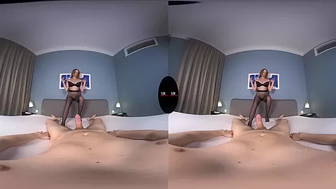 You Came All Over Mary's Big Boobs... But Way Too Early, Bad Boy! - Pantyhose Footjob Handjob Tease Edging