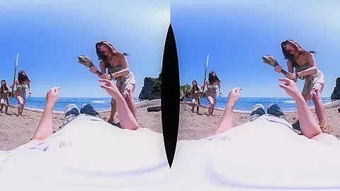 Amazon Island: Fucking You until Your Balls Run Dry; Big Tits Japanese Babes Outdoor Sex Cosplay
