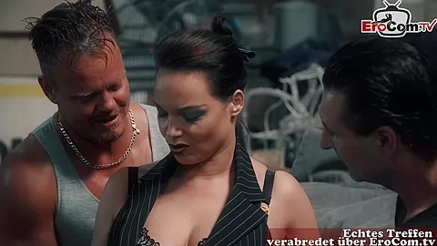 german threesome brunette milf with big tits mmf