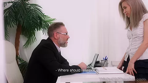 Nasty student 18+ pays a tricky teacher a sex visit