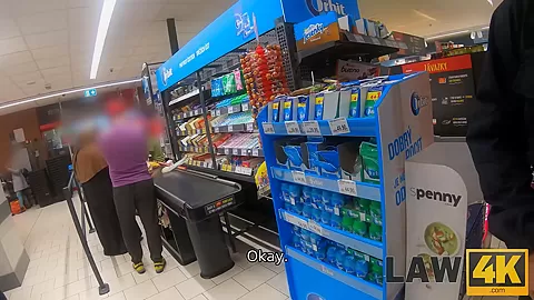 LAW4k. Innocent teen 18+ babe has her first sex lesson by strict security officer