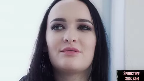 Lingerie lesbian seducing gf before dildo fuck