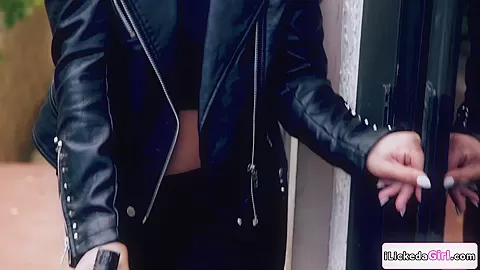 Blonde officer having threesome with horny lesbian couple