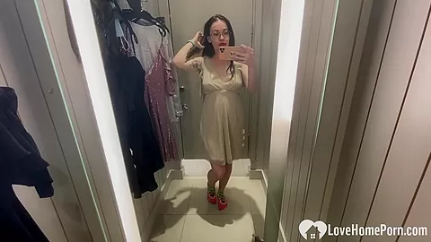 I love taking nudes while trying outfits
