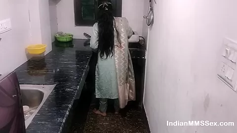 Horny Indian Housewife Homemade Sex Scandal Fucked In Kitchen
