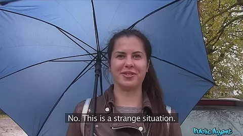 Wet Russian Speads Legs For Cash - PublicAgent