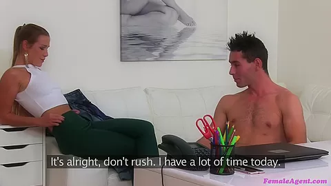 Stud Tries to Satisfy Horny Agent - FemaleAgent