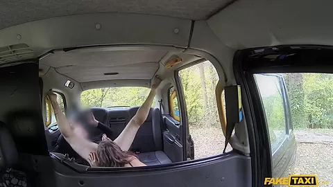 Hot Posh Lady Seduces Driver - FakeTaxi