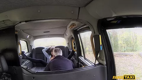 Great body and nice tits brunette - FakeTaxi
