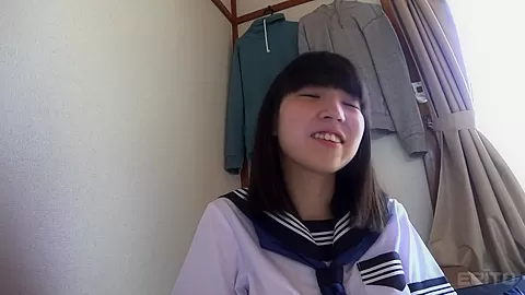 Mio in Cute Schoogirl Invites Boy To Her Room - JapansTiniest