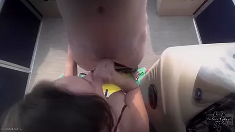 Sloppy Blowjob On The Boat