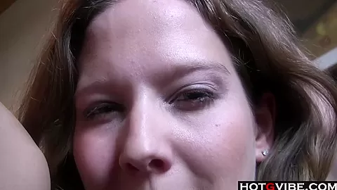 Slim cutie gives her pussy a fingering