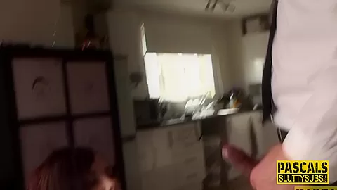 Tattooed teen 18+ submissive gets throat fucked