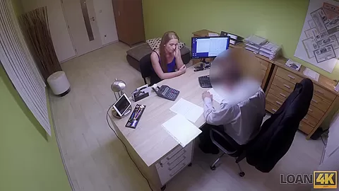 LOAN4K. teen 18+ girl cant pay for education so why seduces loan agent
