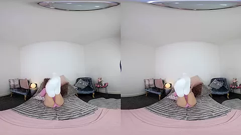 Bed Time Stories; Amateur Blonde Solo Masturbation 3D Porn Voyeur