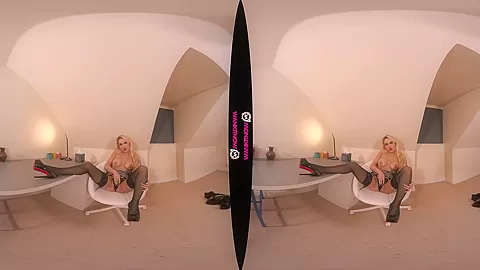 Wank Distraction - Blonde Big Tits JOI Fingering