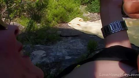 Girl Fucks Hiker As Her Friend Watches