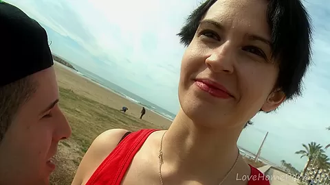 Skinny Brunette Proves She Is All Woman