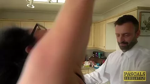 Thick slut Curvy Gal face fucked and dominated by fat cock