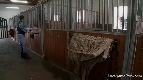 Blonde slut riding his pulsating hard cock