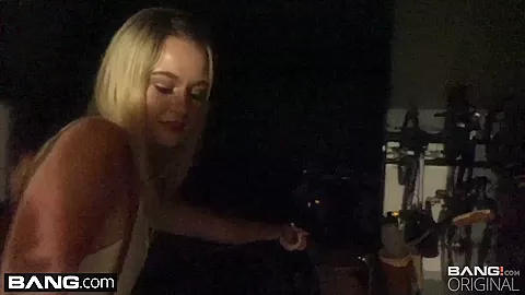 teen 18+ sucks cock in public bike locker