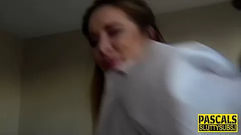 Spanked ass busty submissive gets anal