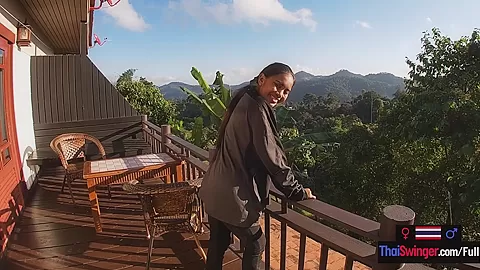 Amateur Thai teen 18+ girlfriend POV blowjob after a day out having fun