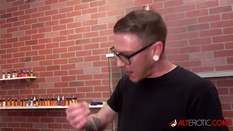 Amber Luke Gets Fucked After Getting a Butthole Tattoo - AltErotic