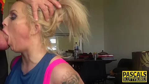 Dominated busty inked ho gets pounded