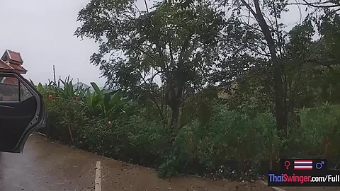 Amateur teen 18+ couple travels and fuck somewhere in the mountains of Thailand