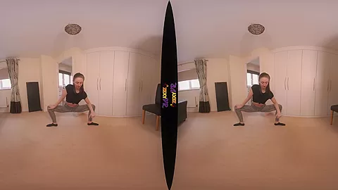 Naughty Yoga - Cute Brunette Babe Solo - SexLikeReal