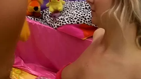 Hot busty young lesbians toy twats