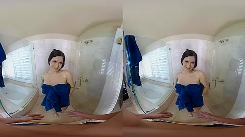Babysitter in your Bathroom - Teen Babysitter Fucked POV