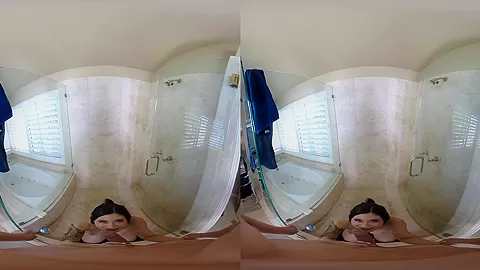 Babysitter in your Bathroom - Teen Babysitter Fucked POV