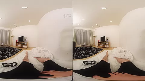 Your Stepsister Calls you While You're Watching VR Porn; Cute Japanese Teen Fucked in a Schoolgirl Outfit