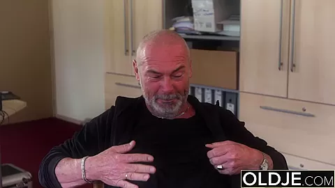 Old Young - Blonde blowjob and doggystyle fuck from grandpa young girl sex