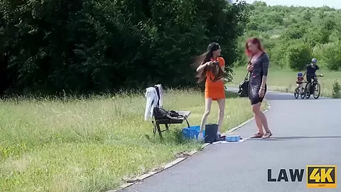 LAW4k. Cops explain teen 18+ beauty she is not allowed to sell things
