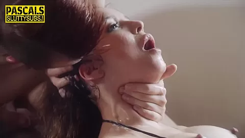 Lactating submissive in threeway