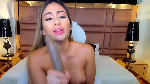 Hot Babe Dildos Her Pussy