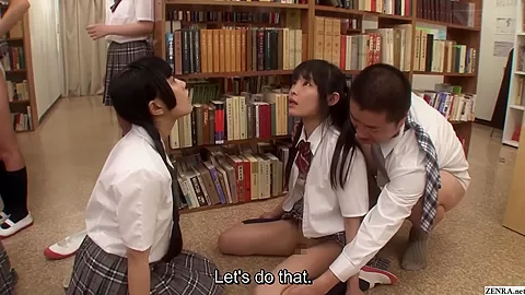 Japanese schoolgirls 18+ time stop blowjobs and pussy lineup