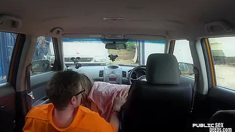 European babe blowing road teacher before sex