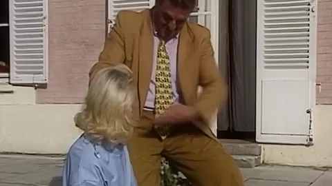 Vintage European interracial threesome porn