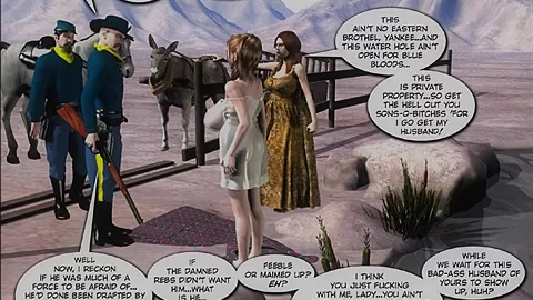 3D Comic: Six Gun Step sisters. 1