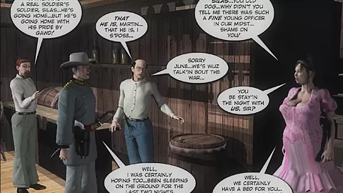 3D Comic: Six Gun Step sisters. 1
