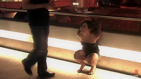 Beautiful Czech Girl Exposed On The Streets At Night - PublicDisgrace